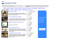 Desktop Screenshot of languagebyvideo.com